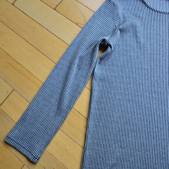 Anine Bing Moss Stripe Long Sleeve Knit Mini Dress NWT Size S - Picture 4 of 8